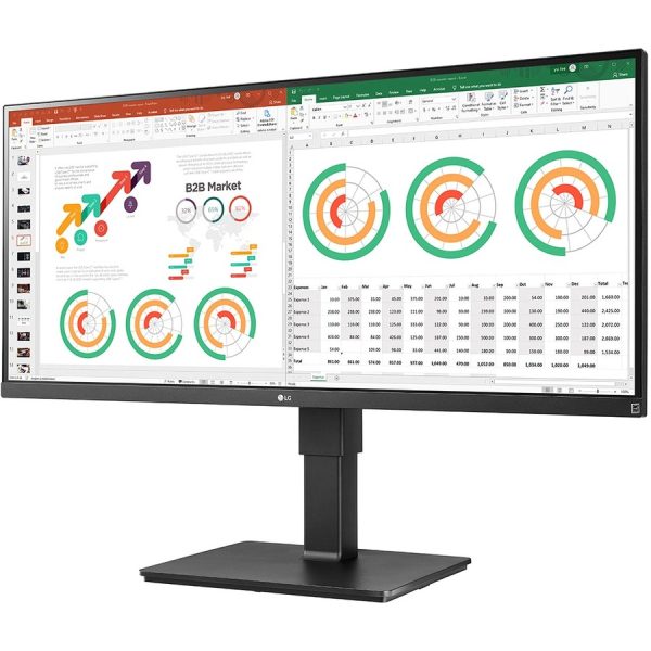 LG Ultrawide 34BN770-B 34" Class QHD LCD Monitor - 21:9 - Matte Black - Image 3