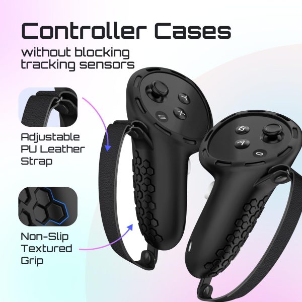 Silicone Cover Set Compatible with Meta Oculus Quest 3s - Image 3