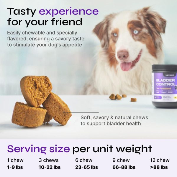 Dog UTI Treatment   Bladder Control Cranberry Chews   Dog Cranberry Supplement for Urinary Tract Bladder & Kidney Health   Cranberry D Mannose Soft Treats for Dog Incontinence   Healthy Bladder - Image 3