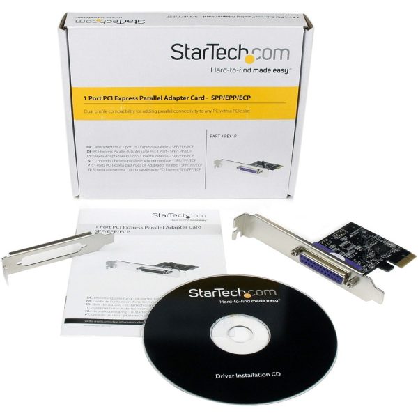 StarTech.com 1-Port Parallel PCIe Card, PCI Express to Parallel DB25 LPT Adapter Card, Desktop Expansion Controller for Printer, SPP/ECP - Image 5