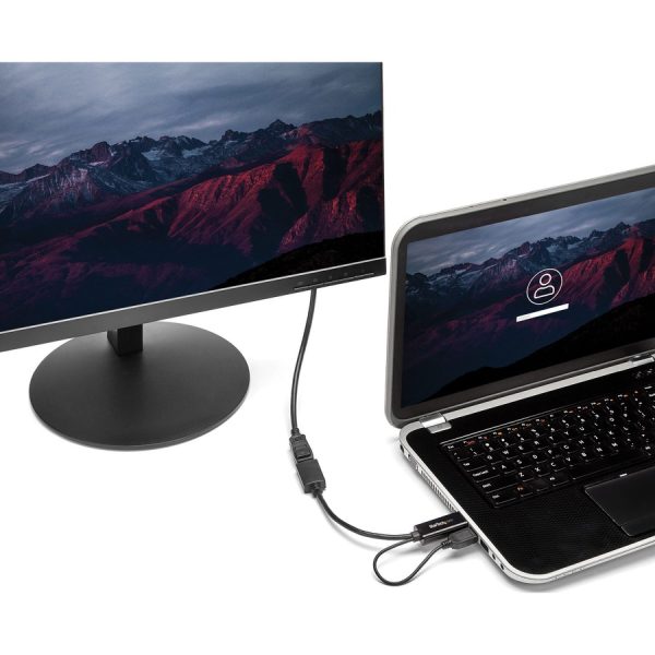 StarTech.com HDMI to DisplayPort Adapter - 4K 30Hz - HDMI to DisplayPort Converter - Compact HDMI to DP Adapter - USB-Powered - Image 2