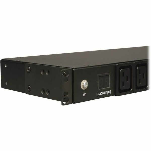 Eaton Tripp Lite Series 3.7kW Single-Phase Local Metered PDU, 208/230V (8 C13 & 2 C19), C20 / L6-20P Adapter, 12 ft. (3.66 m) Cord, 1U Rack-Mount, TAA - Image 4