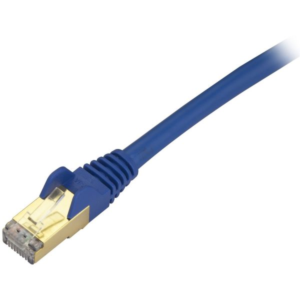 StarTech.com 7ft CAT6a Ethernet Cable - 10 Gigabit Category 6a Shielded Snagless 100W PoE Patch Cord - 10GbE Blue UL Certified Wiring/TIA - Image 2
