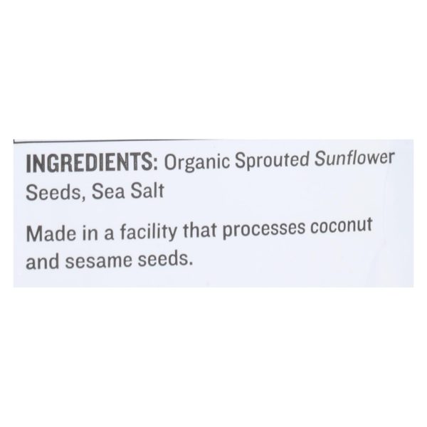 Go Raw Sprouted Seeds, Sunflower With Celtic Sea Salt  - Case of 6 - 14 OZ - Image 3