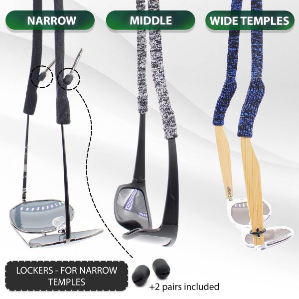 Eye Glass String Strap Holder   Adjustable Eyeglass Strap Holder   Eyeglass Chain for Man Women   Eyeglass Holder Lanyard    Glass Strap Cord   6 Pcs - Image 2