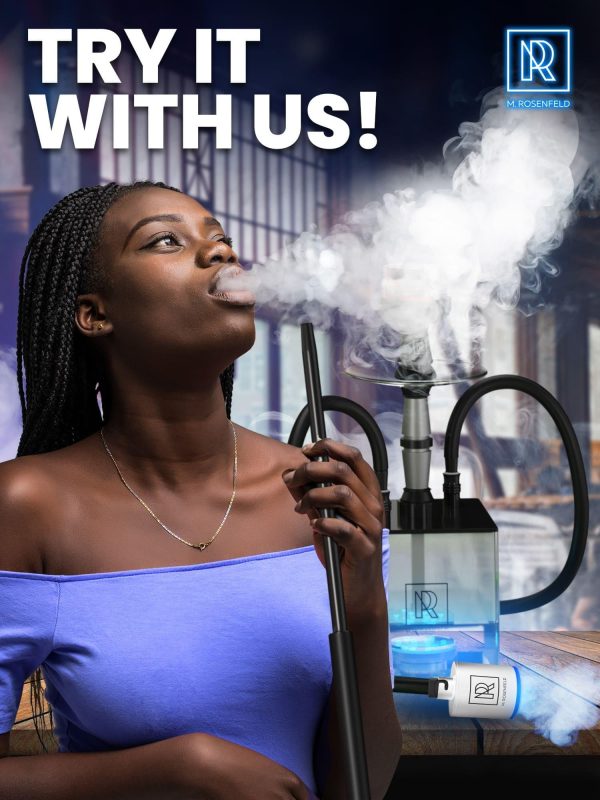 White Hookah Pump with 1300 mAh Rechargeable Battery   Electric Hookah Air Pump Kit with Led Light   Mini Hookah Pump Starter   Universal Shisha Hookah Starter Kit Helper   Hookah Starter - Image 7