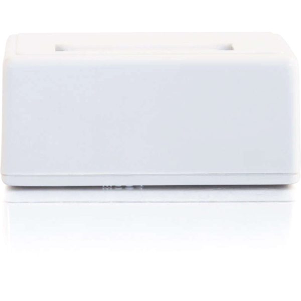 C2G 1-Port Keystone Jack Surface Mount Box - White - Image 4