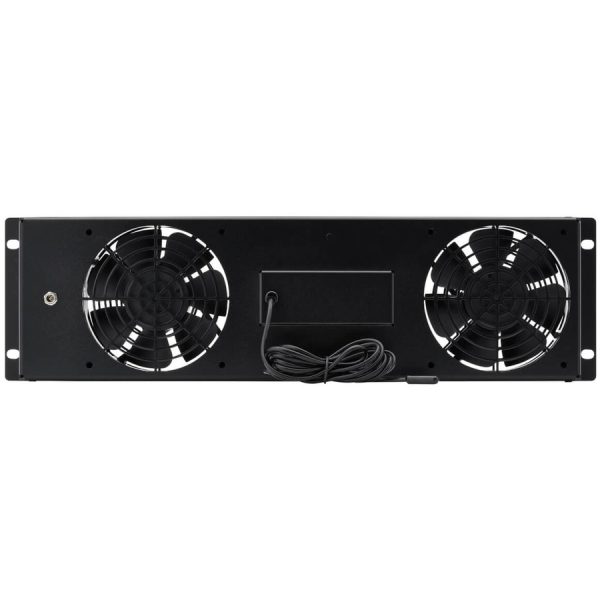 Eaton Tripp Lite Series 3U Digital Temperature Sensor with 2 12VDC Extra-Quiet Fans, Blanking Panel, LCD - Image 2