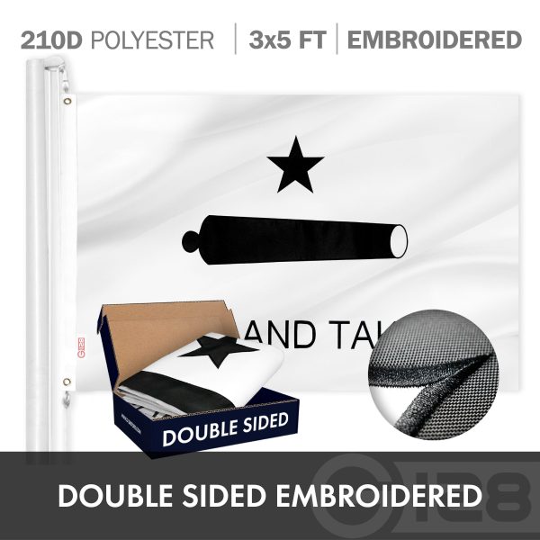 G128 Combo Pack: USA American Flag 3x5 Ft Embroidered Stars & Come and Take It Flag 3x5 Ft Embroidered Double Sided 3ply - Image 6