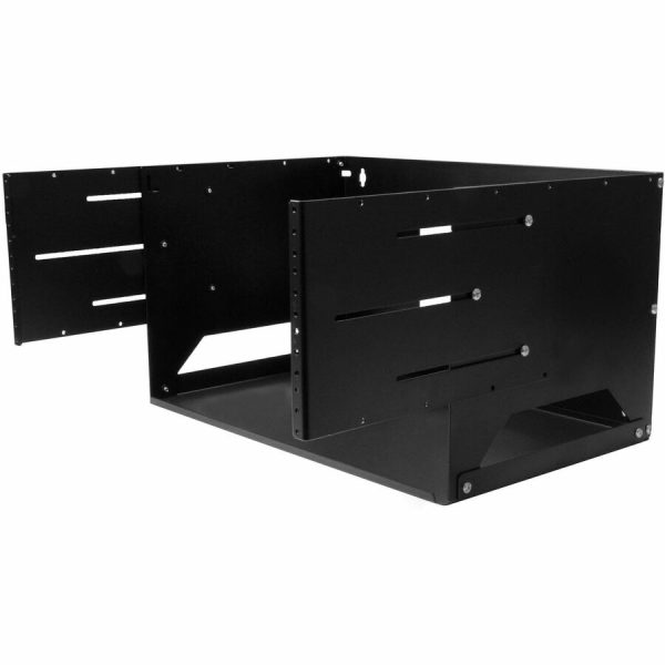 StarTech.com 2-Post 4U Open Frame Wall Mount Network Rack with Built-in Shelf and Adjustable Depth, Computer Rack for IT Equipment, TAA~ - Image 4