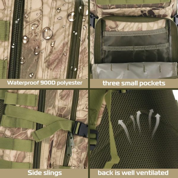 Military Tactical Backpacks Molle System (camouf lage) - Image 4
