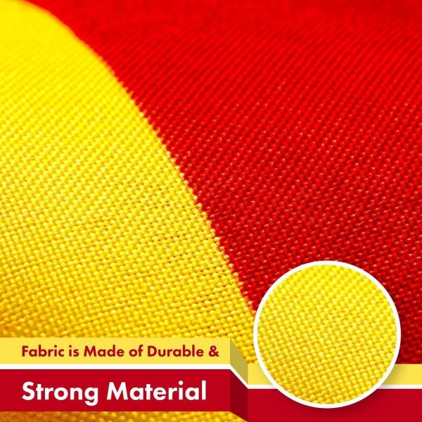 G128 10 Pack: South Vietnam South Vietnamese Flag | 3x5 Ft | LiteWeave Pro Series Printed 150D Polyester | Historical Flag, Vibrant Colors, Brass Grommets, Thicker and More Durable Than 100D 75D Poly - Image 4