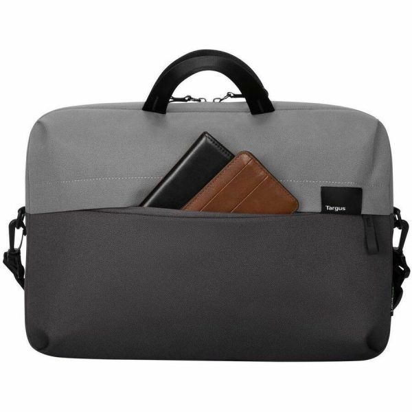 Targus Sagano EcoSmart TBS574GL Carrying Case (Slipcase) for 14" Notebook - Black/Gray - Image 2