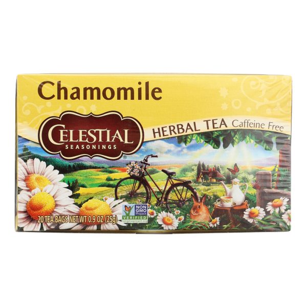 Celestial Seasonings Herbal Tea - Chamomile - Caffeine Free - Case of 6 - 20 Bags - Image 2