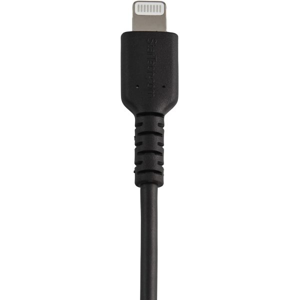 StarTech.com 12inch/30cm Durable Black USB-A to Lightning Cable, Rugged Heavy Duty Charging/Sync Cable for Apple iPhone/iPad MFi Certified - Image 5