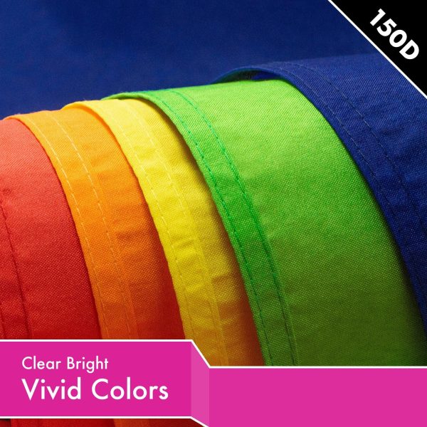 Solid Pink Color Flag 3x5 Ft 10-Pack Printed 150D Polyester By G128 - Image 3