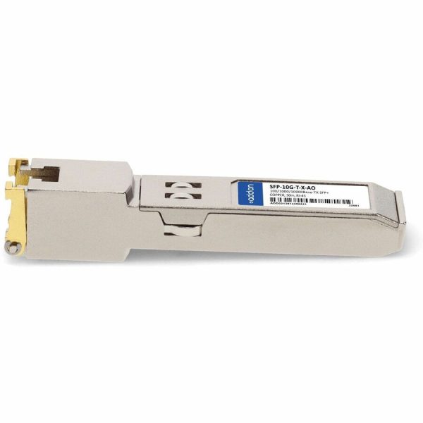 Cisco® SFP-10G-T-X Compatible TAA 100/1000/10000Base-TX SFP+ Transceiver (Copper, 30m, RJ-45, -5 to 85C) - Image 2