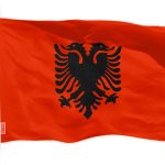 G128 Albania (Albanian) Flag | 3x5 feet | Printed 150D Indoor/Outdoor, Vibrant Colors, Brass Grommets, Quality Polyester, Much Thicker More Durable Than 100D 75D Polyester