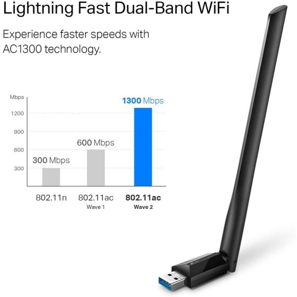 TP-Link Archer T3U Plus - IEEE 802.11ac Dual Band Wi-Fi Adapter for Desktop Computer/Notebook - Image 6