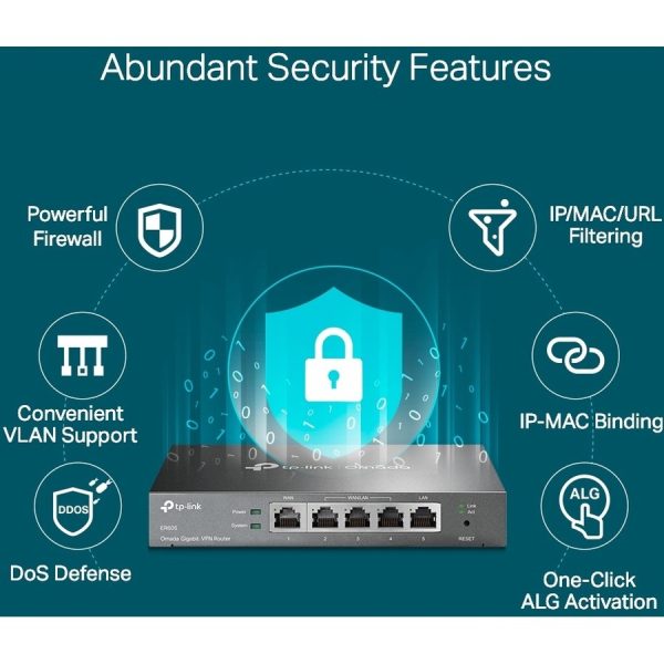 TP-Link ER605 - Multi-WAN Wired VPN Router - Image 3