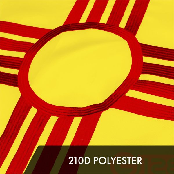 G128 10 Pack: New Mexico NM State Flag | 4x6 Ft | ToughWeave Series Embroidered 300D Polyester | Embroidered Design, Indoor/Outdoor, Brass Grommets - Image 4