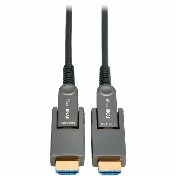 Eaton Tripp Lite Series 8K HDMI Fiber Active Optical Cable (AOC) with Detachable Connectors (M/M) - 8K UHD @ 60 Hz, HDR, HDCP 2.3, Black, 30 m (98 ft.)