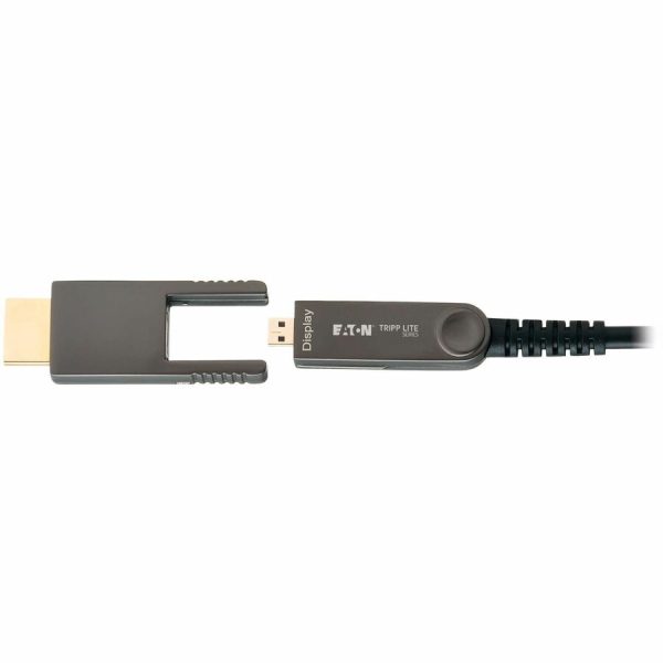 Eaton Tripp Lite Series 8K HDMI Fiber Active Optical Cable (AOC) with Detachable Connectors (M/M) - 8K UHD @ 60 Hz, HDR, HDCP 2.3, Black, 30 m (98 ft.) - Image 4