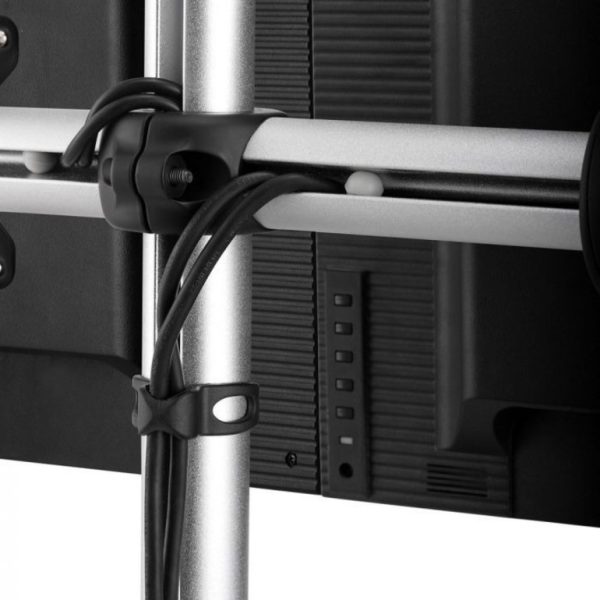 Atdec quad/triple/dual/single monitor desk mount - Freestanding base - Loads up to 17.6lb flat or 13.5lb curved - VESA 75x75, 100x100 - Image 3
