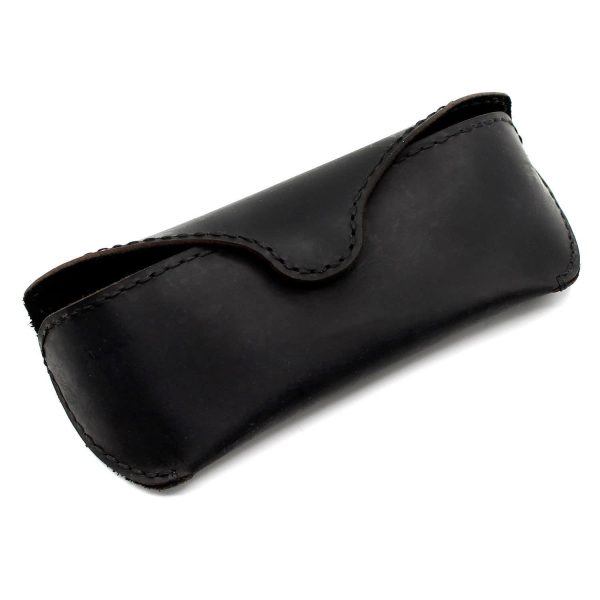 MyMesken Genuine Leather Eyeglasses & Sunglasses Case with Magnetic Snap Closure