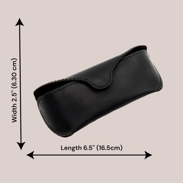 MyMesken Genuine Leather Eyeglasses & Sunglasses Case with Magnetic Snap Closure - Image 3