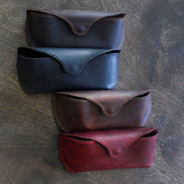 MyMesken Genuine Leather Eyeglasses & Sunglasses Case with Magnetic Snap Closure - Image 5