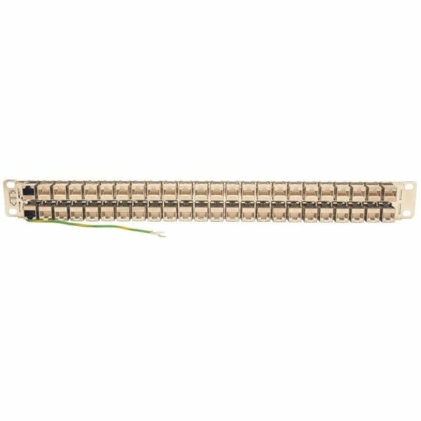Eaton Tripp Lite Series 48-Port 1U Rack-Mount STP Shielded Cat6a Feedthrough Patch Panel, RJ45 Ethernet, TAA - Image 2