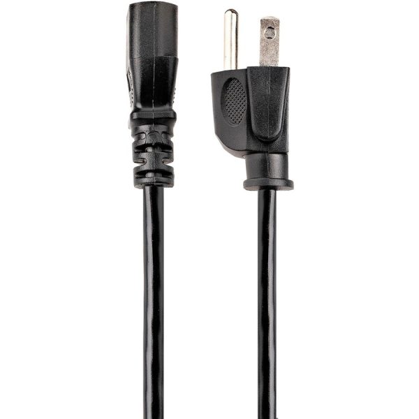 StarTech.com 12ft (3.6m) Computer Power Cord, NEMA 5-15P to C13, 10A 125V 18AWG, Black Replacement AC PC Power Cord TV/Monitor Power Cable - Image 2