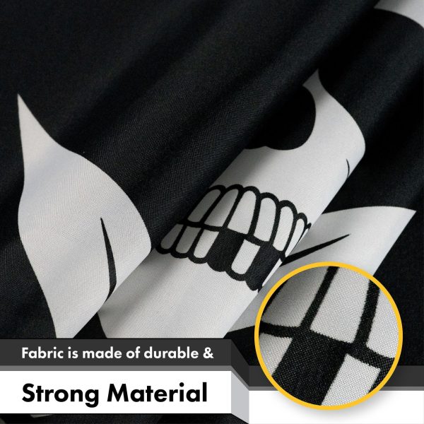 Jolly Roger Pirate Swords Flag 3x5 Ft 2-Pack Printed 150D Polyester By G128 - Image 4
