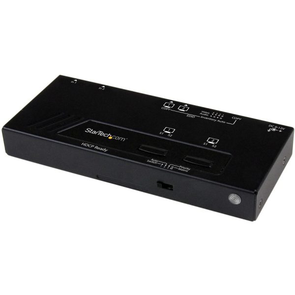 StarTech.com 2X2 HDMI Matrix Switch w/ Automatic and Priority Switching â€" 1080p