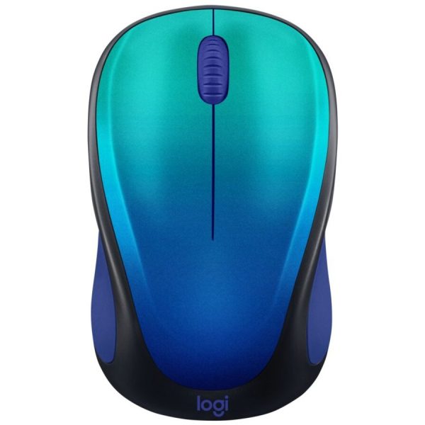 Logitech Design Collection Limited Edition Wireless Mouse with Colorful Designs - USB Unifying Receiver, 12 months AA Battery Life, Portable & Lightweight, Easy Plug & Play with Universal Compatibility - BLUE AURORA - Image 2