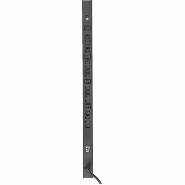 Eaton Tripp Lite Series 3.7kW 208/230V Single-Phase Local Metered PDU - 16 C13 & 4 C19 Outlets, C20/L6-20P Input, 10-ft. (3.05 m) Cord, 40 in. 0U Rack - Image 4
