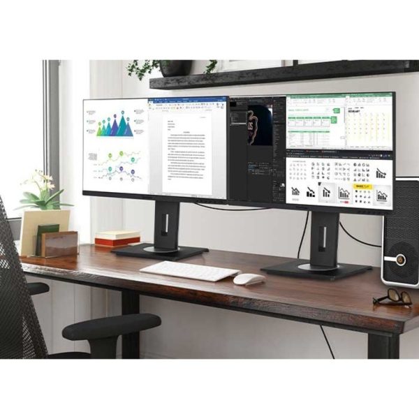 ViewSonic VG2456A 24 Inch 1080p IPS Monitor with USB C 3.2 with 90W Power Delivery, Docking Built-In, RJ45, 40 Degree Tilt Ergonomics for Home and Office - Image 5
