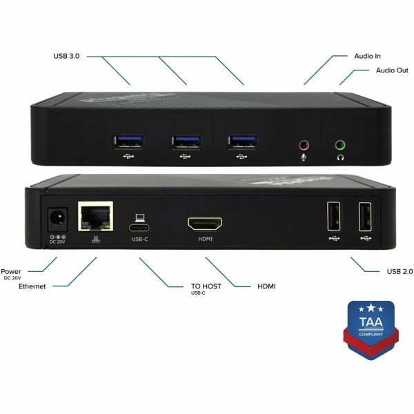 Plugable USB C Docking Station with Charging, Compatible with Thunderbolt 3 and USB-C MacBooks and Specific Windows, Chromebook, Linux Systems - Image 6