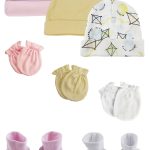 Baby Girls Caps, Booties And Mittens (pack Of 8) Nc_0358