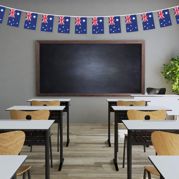G128 Australia Australian Bunting Banner | Flag 8.2 x 5.5 Inch, Full String 33 Feet | Printed 150D Polyester, Decorations For Bar, School, Festival Events Celebration - Image 4