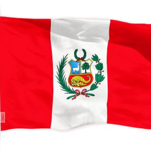 Peru (Peruvian) Flag 150D Printed Polyester 3x5 Ft