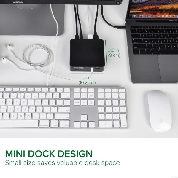 Plugable USB C Dock with 85W Charging Compatible with Thunderbolt 3 and USB-C MacBooks and Select Windows Laptops - Image 5