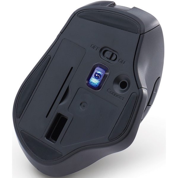 Verbatim Silent Ergonomic Wireless Blue LED Mouse - Graphite - Image 3