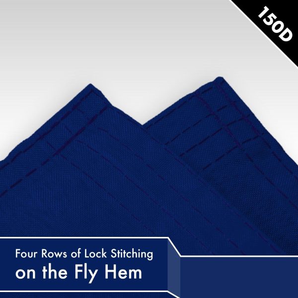 Solid Blue Color Flag 3x5 Ft 5-Pack Printed 150D Polyester By G128 - Image 5