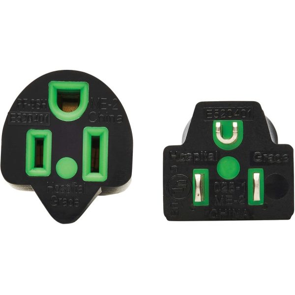 Eaton Tripp Lite Series Safe-IT Antibacterial Hospital-Grade Extension Cord, 5-15P to 5-15R - Green Dot, 13A, 125V, 16 AWG, Black, 15 ft. (4.6 m) - Image 3