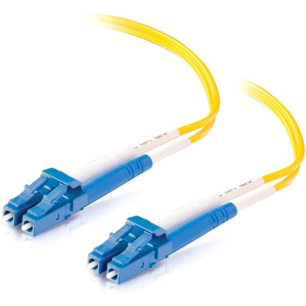 C2G 3m LC-LC 9/125 OS2 Duplex Single-Mode PVC Fiber Optic Cable - Yellow - Image 2