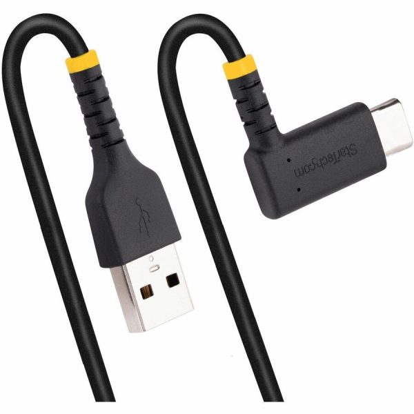 StarTech.com 12in (30cm) USB A to C Charging Cable Right Angle, Heavy Duty Fast Charge USB-C Cable, Durable and Rugged Aramid Fiber, 3A - Image 6