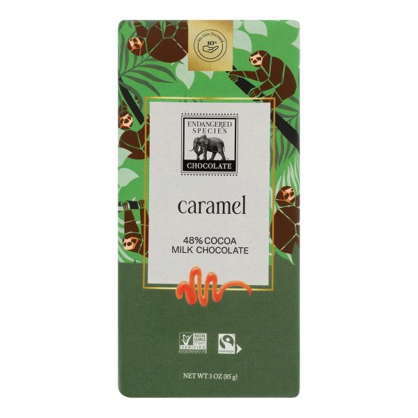 Endangered Species Chocolate - Chocolate Bar Milk Carml Sloth - Case of 12-3 OZ - Image 2