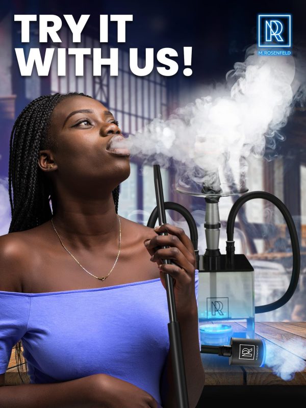 Hookah Pump with 1300 mAh Rechargeable Battery   Electric Hookah Air Pump Kit with Led Light   Mini Hookah Pump Starter   Universal Shisha Hookah Starter Kit Helper   Hookah Starter Vacuum - Image 7
